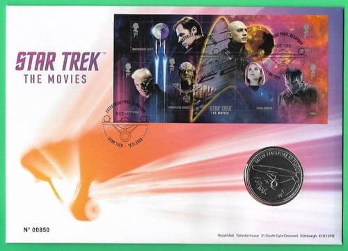 2020 RMC197 Star Trek - Movies - Medallic Coin Cover