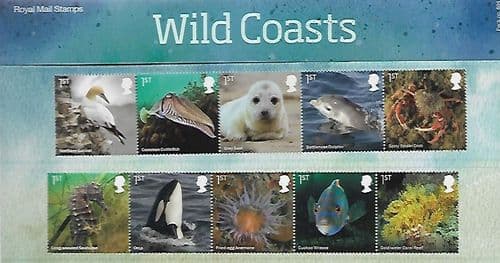 2021 Pack Number 604 Wild Coasts (combined)  Presentation Pack