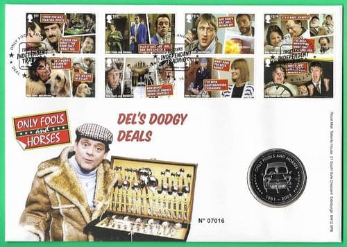 2021 RMC198 Only Fools and Horses Medallic Coin Cover