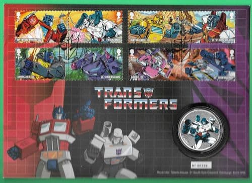 2022 RMC213 Transformers Medallic Coin Cover