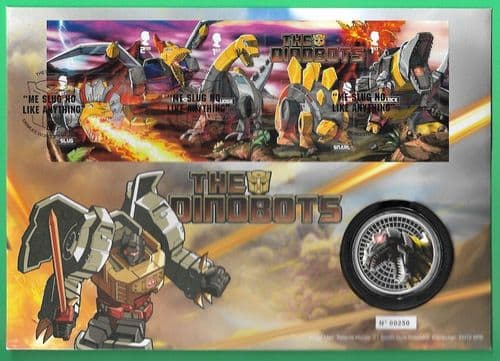 2022 RMC214 Transformers - The Dinobots - Medallic Coin Cover