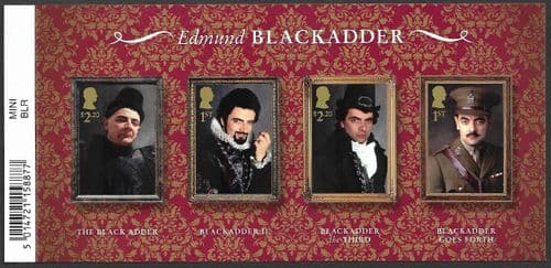 2023 MS5029 Black Adder Miniature Sheet (With Barcode)