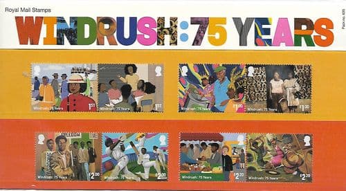 2023 Pack Number 635 Windrush - 75 Years Presentation Pack