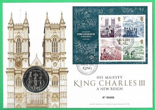 2023 RMC225 King Charles III Coronation Coin Cover