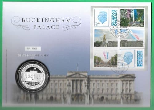 2024 RMC238a Buckingham Palace - Red Arrows - £5 SILVER PROOF Coin Cover