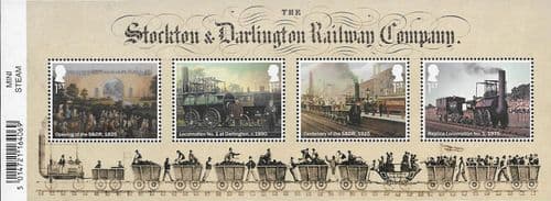 2025 MS5391 Steam Locomotives Miniature Sheet (With Barcode)