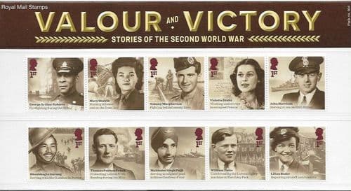 2025 Pack Number 664 Valour & Victory Stories of WWII (Combined) Presentation Pack