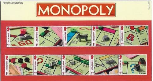 2025 Pack Number 672 Monopoly Presentation Pack