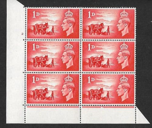 C1 QCom12 Cylinder 2 no dot Perf Type 6B E/P Unmounted Mint