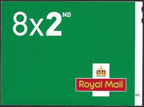 CC2 (25) NEW CROWN & FONT 8x2nd Class Barcoded Data Matrix Booklets Code MEIL M25L