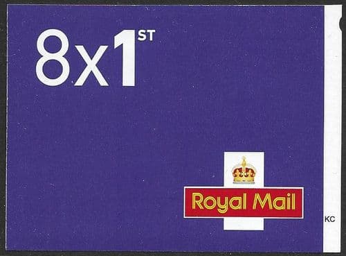CD2 (25) NEW CROWN & FONT 8x1st Class Barcoded Data Matrix Booklets Code MEIL M25L