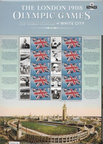 CS2 The London 1908 Olympic Games Royal Mail Commemorative Sheets