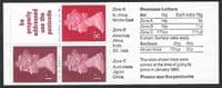 FA11ba DB6(11)A/1 Miscut Pane Chambon Print London January 1980 (10p Folded Booklets)
