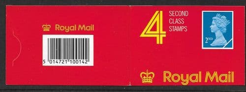 HA1 Booklet Printed by Walsall 4x2nd Class Stamps (Pane 1449L)