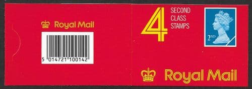 HA2 Booklet Cover by Walsall Stamps by Harrison 4x2nd Class Stamps (Pane 1445m)