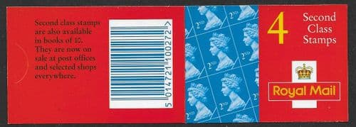 HA9 Booklet Printed by Walsall 4x2nd Class Stamps (4x SG1670)