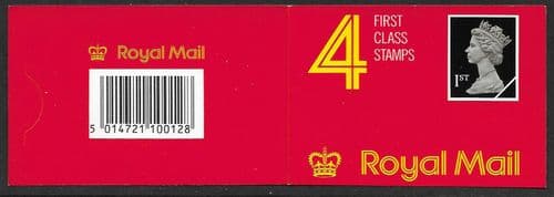 HB1 Booklet Printed by Walsall 4x1st Class Stamps (Pane 1450L)