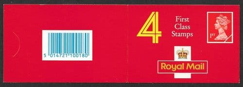 HB5 Booklet Printed by Harrison 4x1st Class Stamps (4x SG1666)