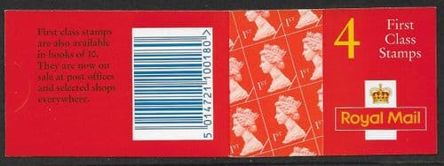 HB8a Booklet (Blue Fluor) Cylinder W34 W42 W45 Printed by Walsall (Scarce)