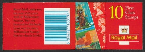 HBA1 Booklet Printed by Walsall 8x1st Class & 2x 26p Stamps (8x SG1667 & Pane 2085a)