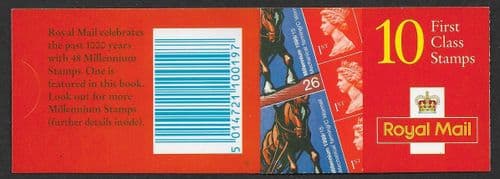 HBA2 Booklet Printed by Walsall 8x1st Class & 2x 26p Stamps (8x SG1667 & Pane 2108a)
