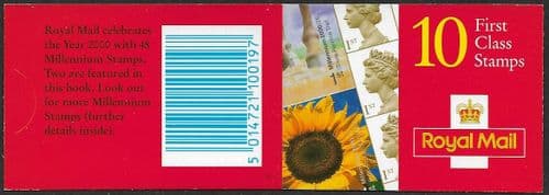 HBA4 Booklet Printed by Walsall 10x 1st Class Stamps (8x SG2124 & Pane 2153a)