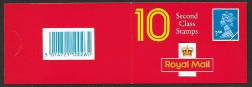 HC10 Booklet Printed by Harrison 10x 2nd Class Stamps (Pane 1445L)