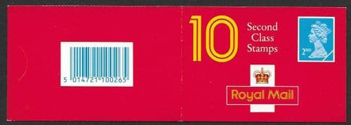 HC11c Booklet ("Calls are charged at Local Rates" added) Questa 10x 2nd Class Stamps (10x SG1670)