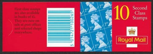 HC14 Booklet Printed by Harrison 10x 2nd Class Stamps (10x SG1664)