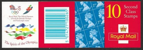 HC15 Booklet Printed by Harrison 10x 2nd Class Stamps (10x SG1664)