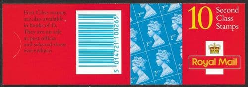 HC19 Booklet Printed by Harrison 10x 2nd Class Stamps (10x SG1664)