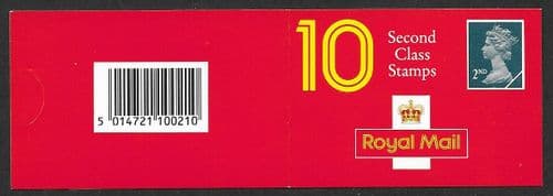 HC3 Booklet Printed by Harrison 10x 2nd Class Stamps (Pane 1511L)
