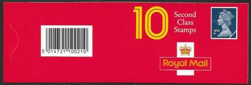 HC5 Booklet (Tab With Shoulder Cut) Printed by Walsall 10x 2nd Class Stamps (Pane 1515m)