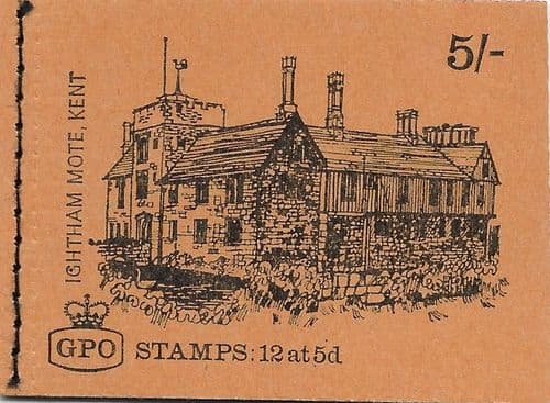 HP26 December 1968 5/- Machin Pre-Decimal Stitched Stamp Booklet