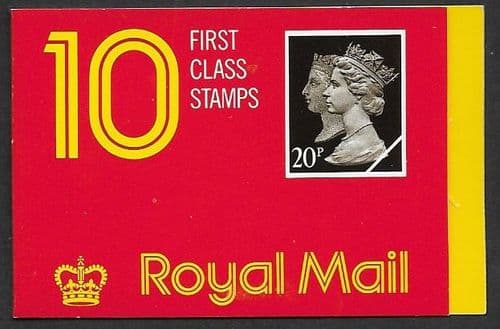 JD2 Booklet Printed By Questa 10x20p Stamps (10x SG1478)