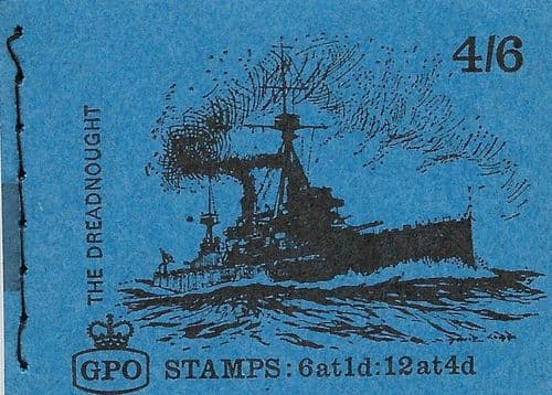 LP53 September 1969 4s6d Machin Pre-Decimal Stitched Stamp Booklet