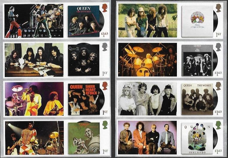 LS124 2020 Queen - Set of 8 Stamps with Labels Litho Perf 13