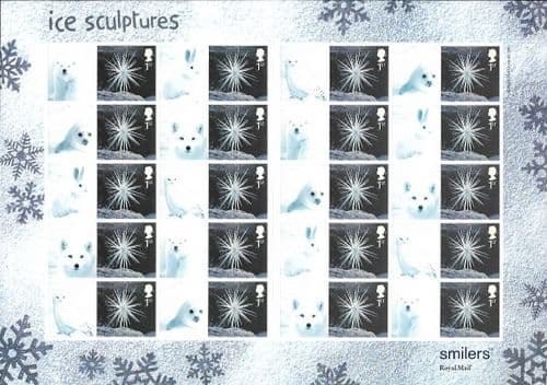 LS16 2003 1st Class Ice Scupltures (Smilers Sheet)