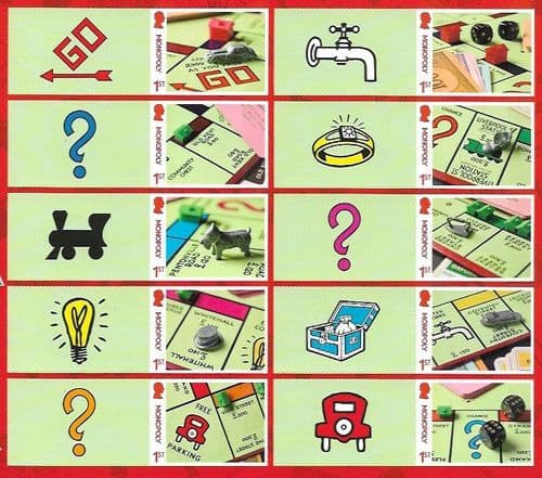 LS176 2025 Momopol - Set of 10 Stamps with Labels (Post Office Label Sheets)