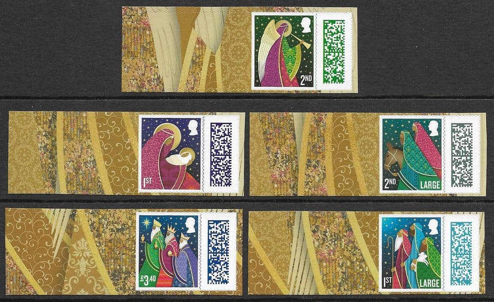LS177 2025 Christmas- Set of 5 Stamps with Labels (Post Office Label Sheets)