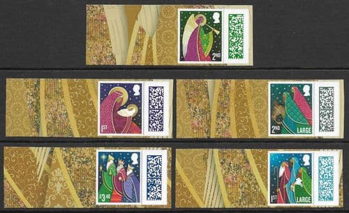 LS177 2025 Christmas- Set of 5 Stamps with Labels (Post Office Label Sheets)