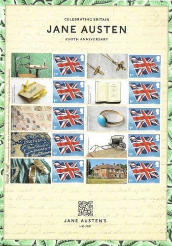 LS179 2025 Jane Austen 250th Anniversary (Smilers Sheet)