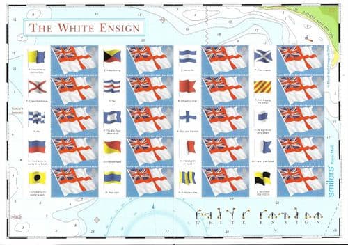 LS25 2005 The White Ensign (Smilers Sheet)
