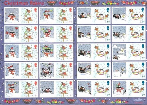 LS27 2005 Christmas Robins (Smilers Sheet)