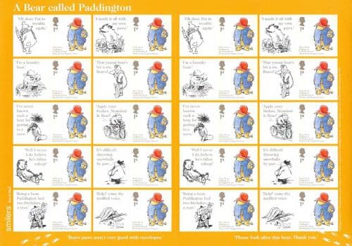 LS28 2006 Paddington Bear (Smilers Sheet)