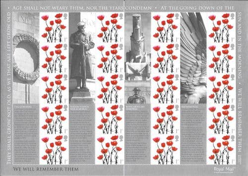 LS35 2006 We Will Remeber Them - Poppies (Smilers Sheet)