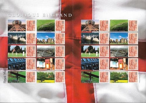 LS38 2007 Glorious England (Smilers Sheet)