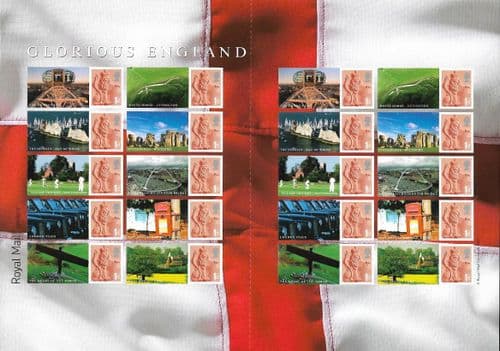 LS38a "Isle of White" ERROR Glorious England (Smilers Sheet)