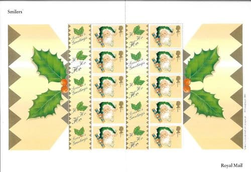 LS3a 2000 Christmas Cracker (Consignia Imprint) (Smilers Sheet)