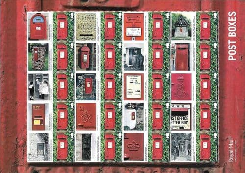 LS65 2009 Post Boxes (Smilers Sheet)